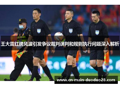 王大雷红牌风波引发争议裁判误判和规则执行问题深入解析 王大雷红牌风波引发争议裁判误判和规则执行问题深入解析